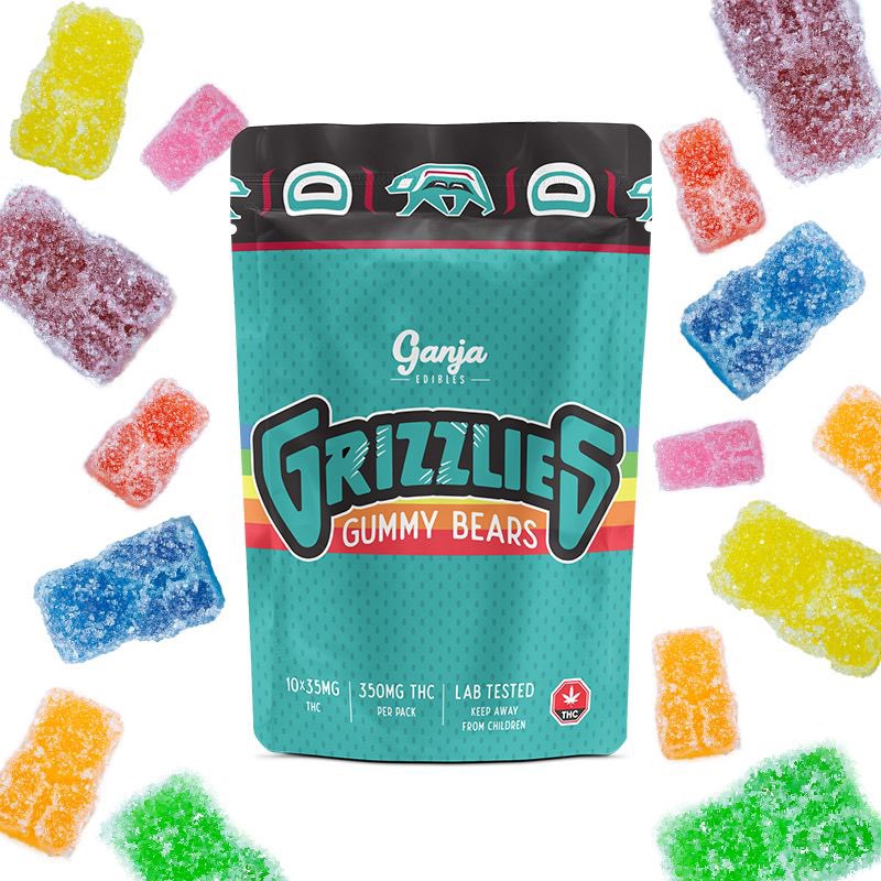 Ganja Grizzlies – Assorted Flavour Sour Gummy Bears